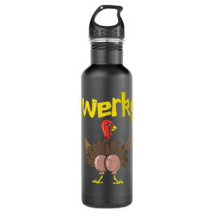 Bouteille D'eau Twerky Turkey Butt Funny Thanksgiving Twerk Dance