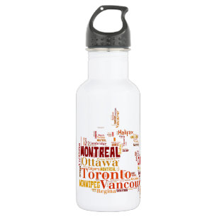 Bouteille D'eau Type de mot "Canada"