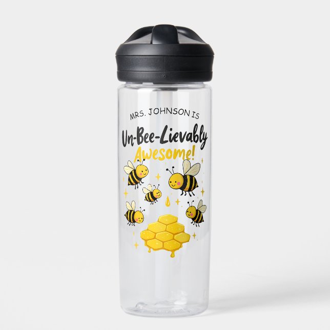 Bouteille D'eau Un-Bee-Lievably Awesome Teacher Gift Cute Bee (Extérieur)