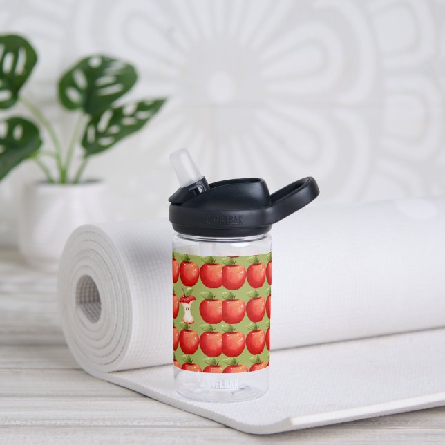 Bouteille D'eau Un tas de délicieuses pommes rouges (Gauche)