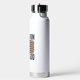 Bouteille D'eau Une nation sous Dieu croix patriotique