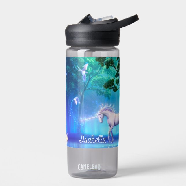 Bouteille D'eau Unicorn Magic Moonlight Forest Ajouter un nom (Gauche)