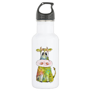 Bouteille D'eau Vache blanche couleur blanc mignon