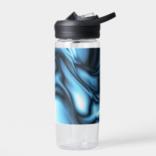 Bouteille D'eau Vague de soie bleue