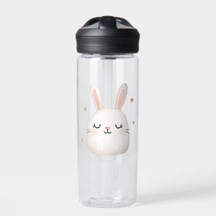 Bouteille D'eau Vaisselle de lapin mignonne - adorable lapin blanc