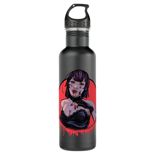 Bouteille D'eau Vampire Femmes Vampire Hybrid Lover Pastel Gothiqu (Devant)