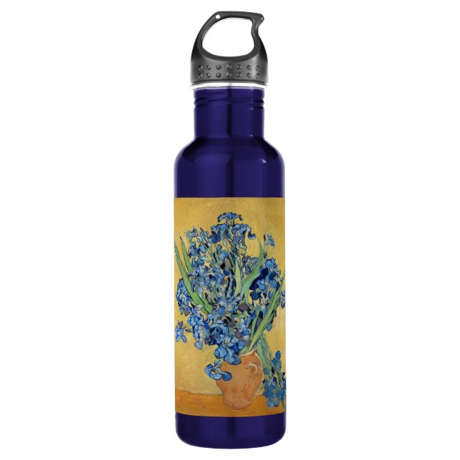Bouteille D'eau Van Gogh Irises Vase Fleurs Floral Vase Art (Devant)