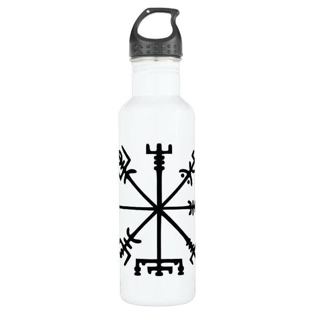Bouteille D'eau Vegvísir (boussole de Viking) (Devant)