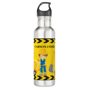 Bouteille D'eau Véhicule de construction cool Personnalisé Jaune E