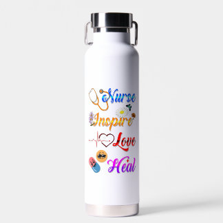 Bouteille D'eau Verres de infirmière Inspirer Amour Guérir Méd Thé