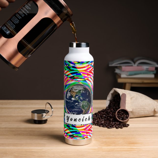 Bouteille D'eau Vibes de la Terre par Kenneth Yoncich (Gym)