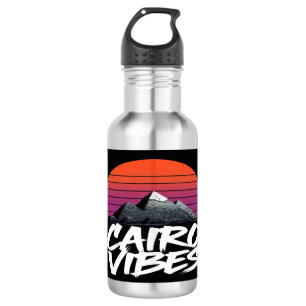 Bouteille D'eau Vibes du Caire Vintage Style de rue égyptien & V