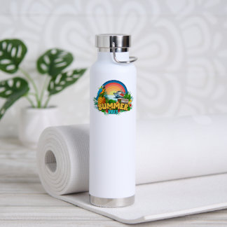 Bouteille D'eau Vibes estivales tropicales