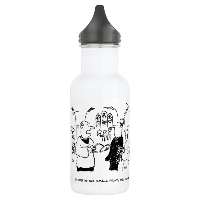 Bouteille D'eau Vicaire et marié à la cérémonie de mariage Mariage (Gauche)