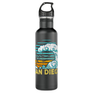Bouteille D'eau Vinatge San Diego Wave Retro Surfing Surf Souvenir
