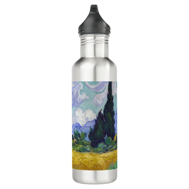 Bouteille D'eau Vincent Van Gogh - Champ de blé avec cyprès (Droite)