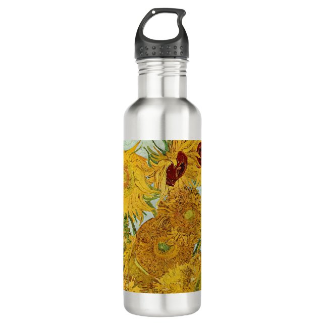Bouteille D'eau Vincent Van Gogh - Vase avec douze tournesols (Devant)