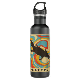 Bouteille D'eau Vintage Platypus Lover Animal Retro Style