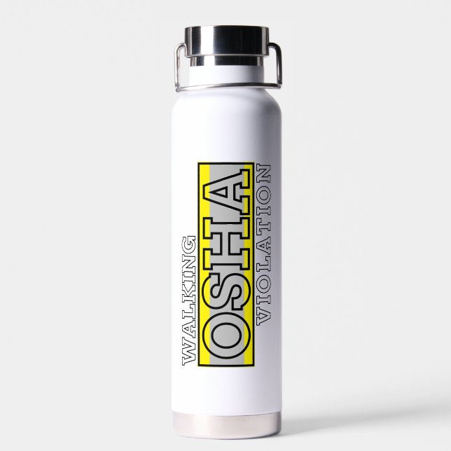 Bouteille D'eau Violation de l'OSHA à pied (Arrière)