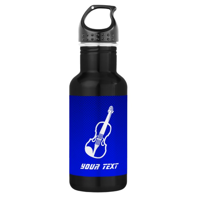 Bouteille D'eau Violon bleu (Devant)