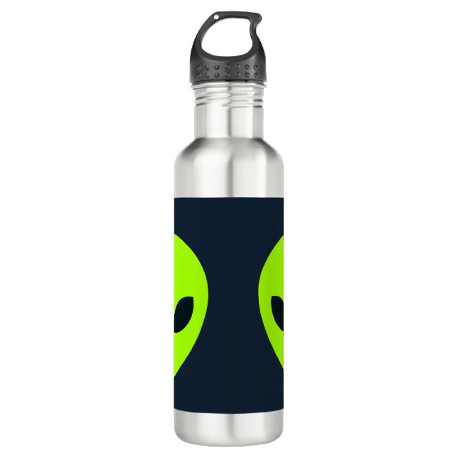 BOUTEILLE D'EAU VISAGE ALIEN (Devant)