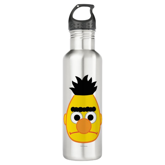 Bouteille D'eau Visage de Bert Angry (Devant)