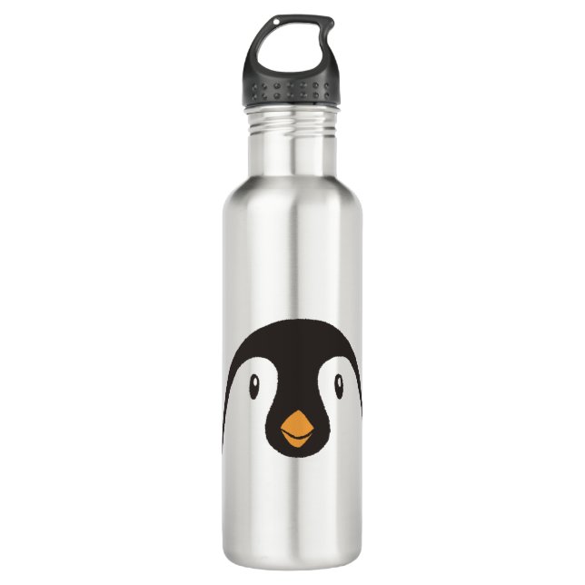 Bouteille D'eau Visage de pingouin mignon (Devant)