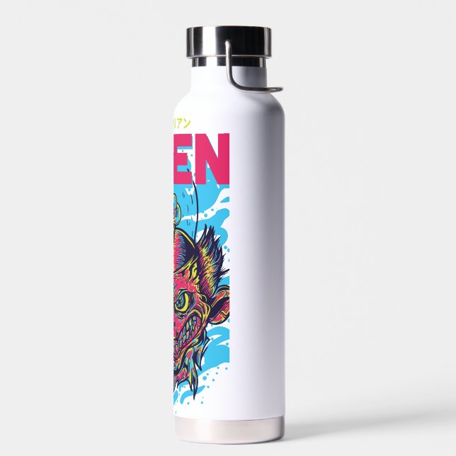 Bouteille D'eau Visiteur cosmique : Le design Alien (Gauche)