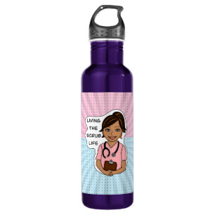 Bouteille D'eau Vivre la vie de l'épouvantail   Humour professionn