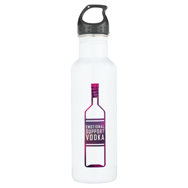 Bouteille d'eau "Vodka de soutien émotionnel" (Devant)