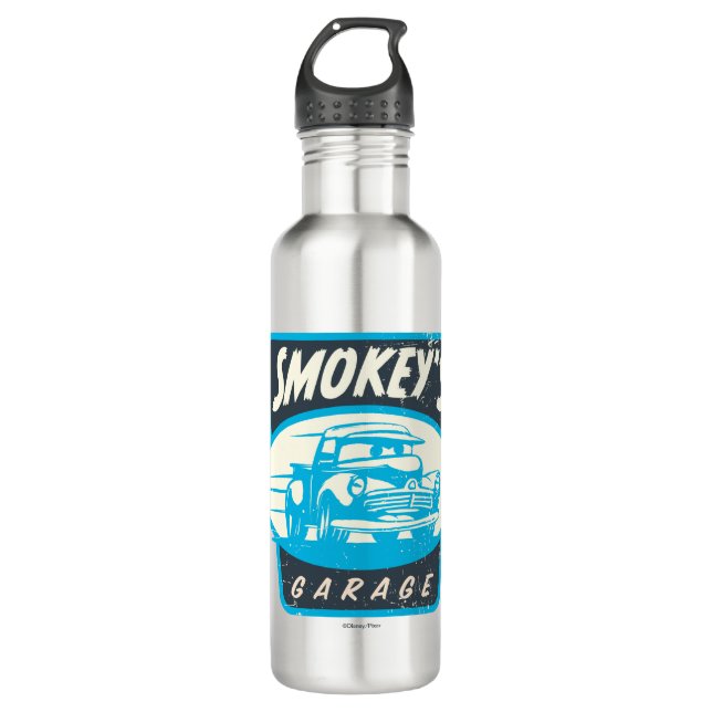 Bouteille D'eau Voitures 3| Le garage de Smokey (Devant)