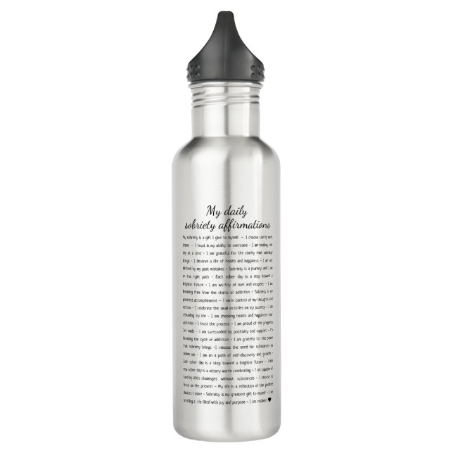 Bouteille D'eau Votre logo Centre de récupération des toxicomanies (Gauche)