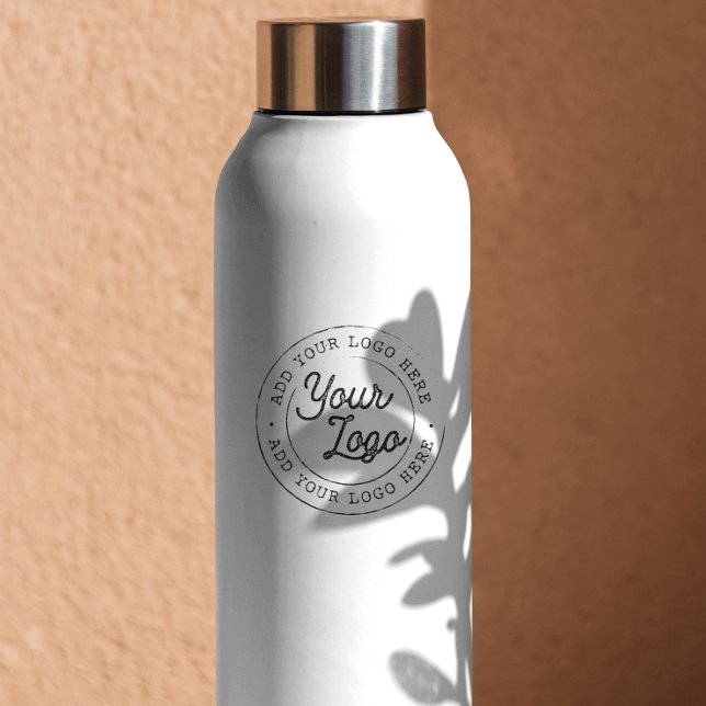 Bouteille D'eau Votre logo d'entreprise personnalisé vide (Créateur téléchargé)