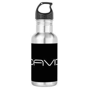 Bouteille D'eau Votre nom Texte personnalisable stylisé Cool