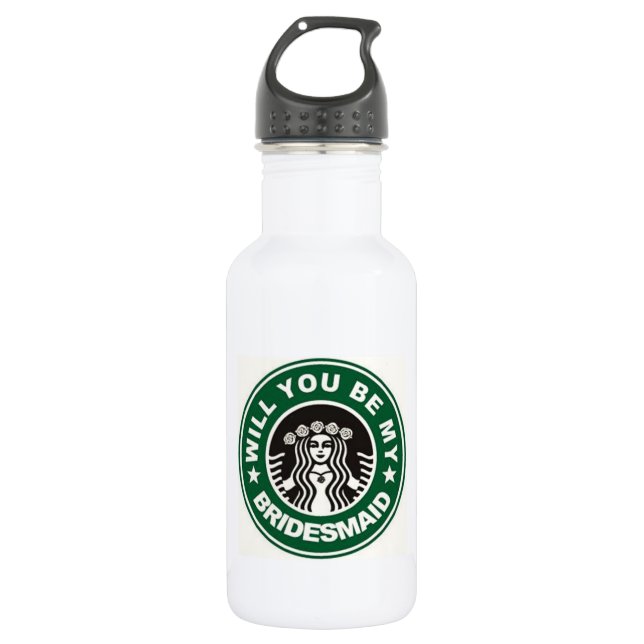 Bouteille D'eau Vous serez ma tasse de voyage de demoiselle (Devant)