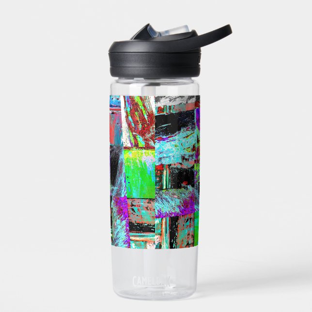 Bouteille D'eau Water Bottle – Abstract Grid (Gauche)