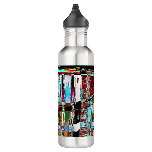 Bouteille D'eau Water Bottle – Collapse Reflection Abstract Design (Droite)