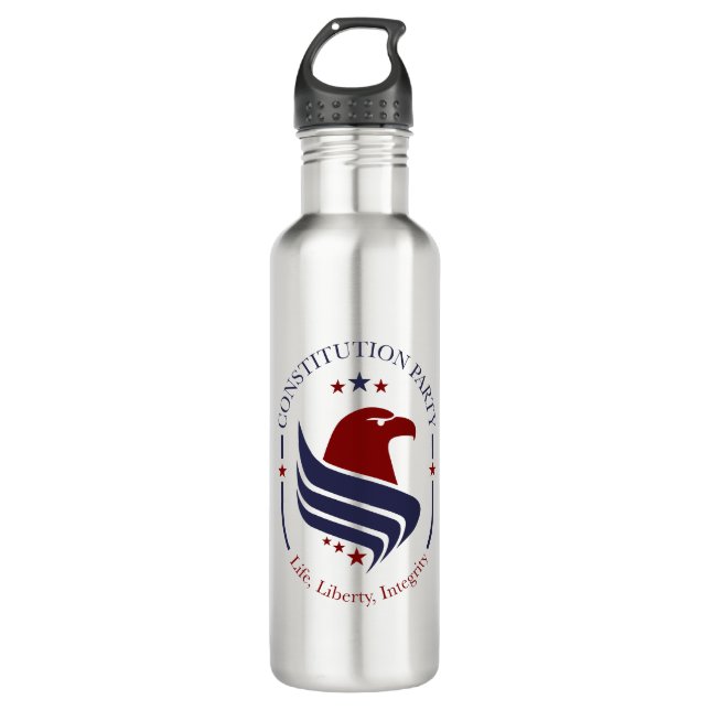 Bouteille D'eau Water bottle, stainless steel, Constitution Party  (Devant)
