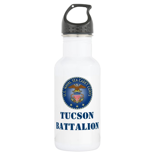 Bouteille D'eau Waterbottle NAVAL de bataillon de Tucson de CADETS (Devant)