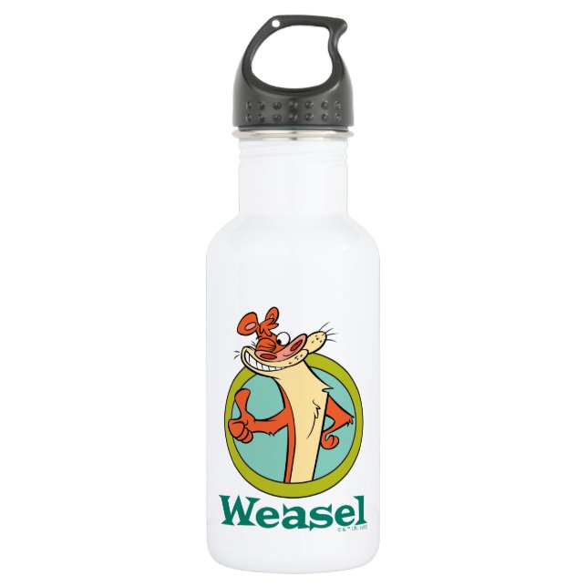 Bouteille D'eau Weasel Thumbs Up Character Graphic (Devant)
