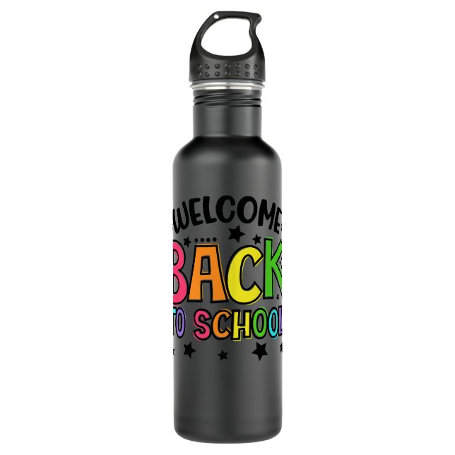 Bouteille D'eau Welcome Back To School Design for School Staff Pre (Devant)