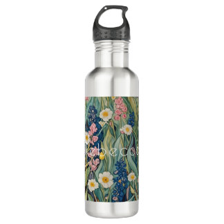 Bouteille D'eau Whispers de prairie : Pastel Fleurs sauvages