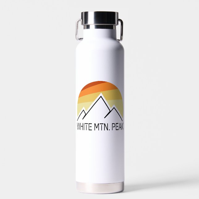 Bouteille D'eau White Mountain Peak California Retro (Avant)