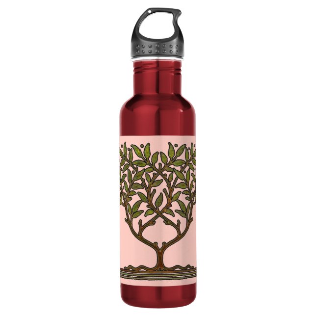 Bouteille D'eau William Morris Tree Frieze Fond d'écran floral (Devant)