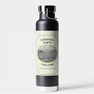 Bouteille D'eau Wine Label Water Bottle