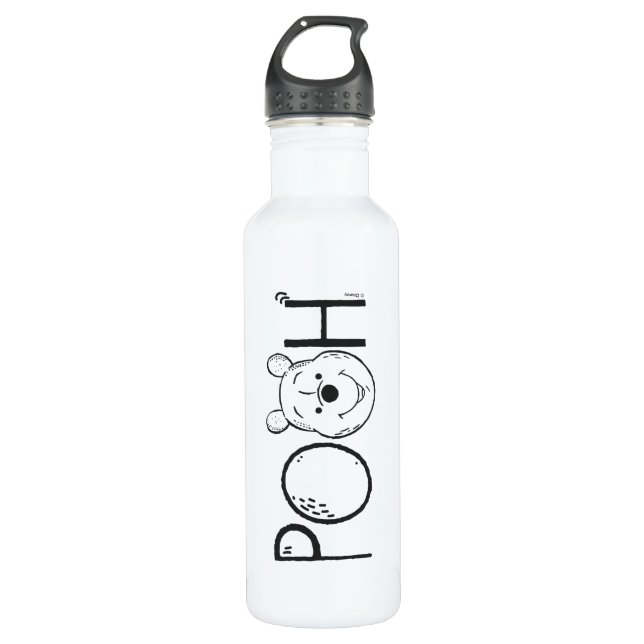 Bouteille D'eau Winnie le nom de l'ourson (Devant)