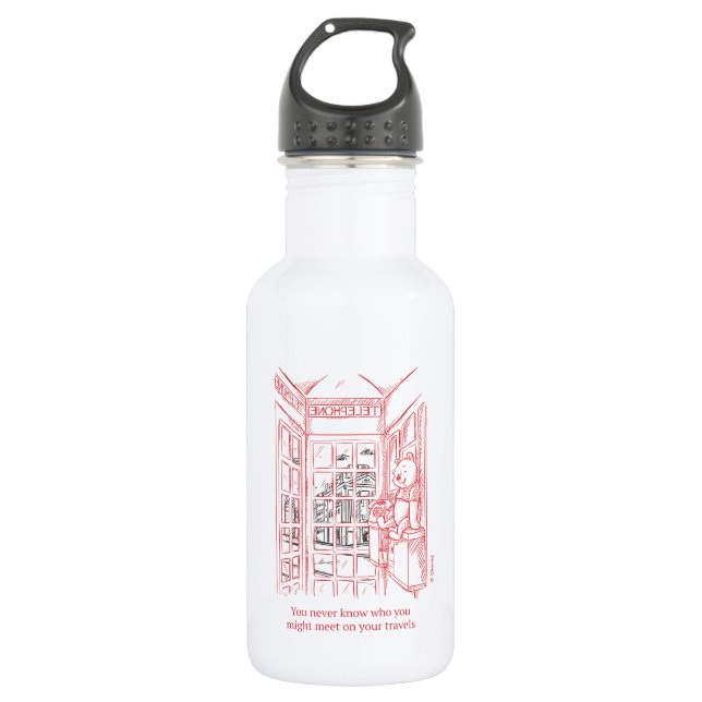 Bouteille D'eau Winnie l'Ourson| Devis de voyage (Devant)