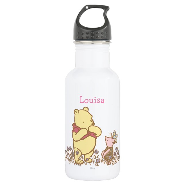 Bouteille D'eau Winnie l'Ourson| Pooh and Piglet in Field Classic (Devant)