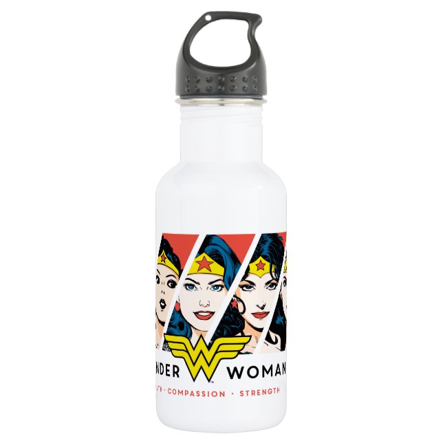 Bouteille D'eau Wonder Woman Comic Evolution Graphic (Devant)