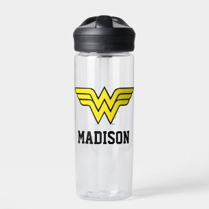 Bouteille D'eau Wonder Woman Logo classique Ajouter Votre Nom